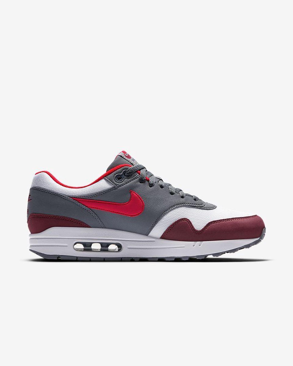 Nike Air Max 1 - Wit / Rood - Maat 45 | bol.com