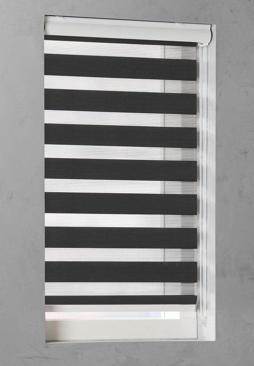 Duo Rolgordijn lichtdoorlatend Black - 60x175 cm