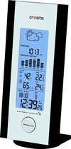 Bol.com Cresta Care DTX250 Digitaal Weerstation voor binnen en buiten | Zwart/Zilver aanbieding