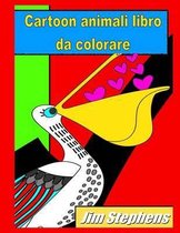 Cartoon animali libro da colorare