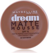 Maybelline Dream Matte Mousse 48 Beige ensoleillé foundationmake-up Pot Crème