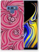 Geschikt voor Samsung Galaxy Note 9 Uniek TPU Hoesje Swirl Pink