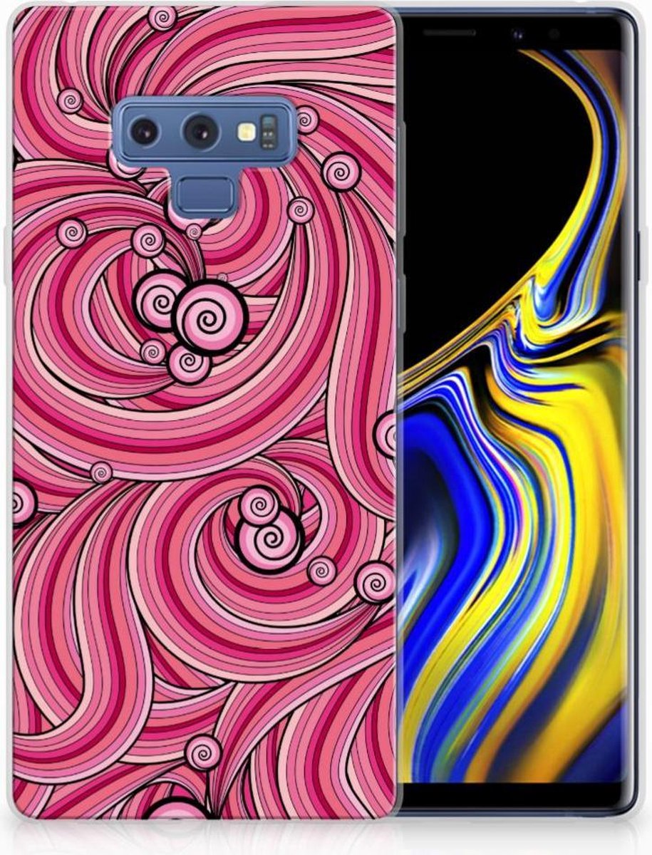 Samsung Galaxy Note 9 Hoesje maken Swirl Pink