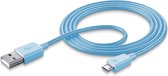 Cellularline USBDATAMUSBSMARB USB-kabel 1 m USB 2.0 Micro USB Blauw