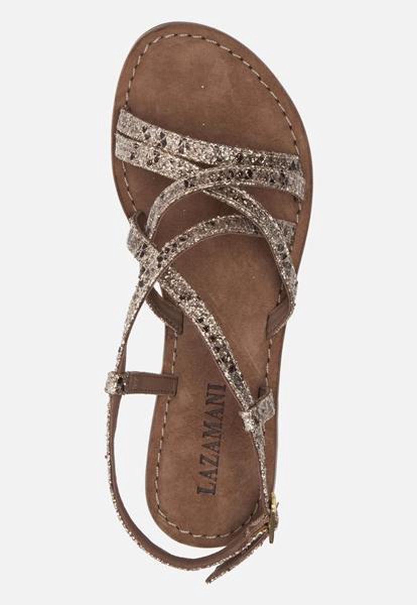 Lazamani Sandalen goud bol
