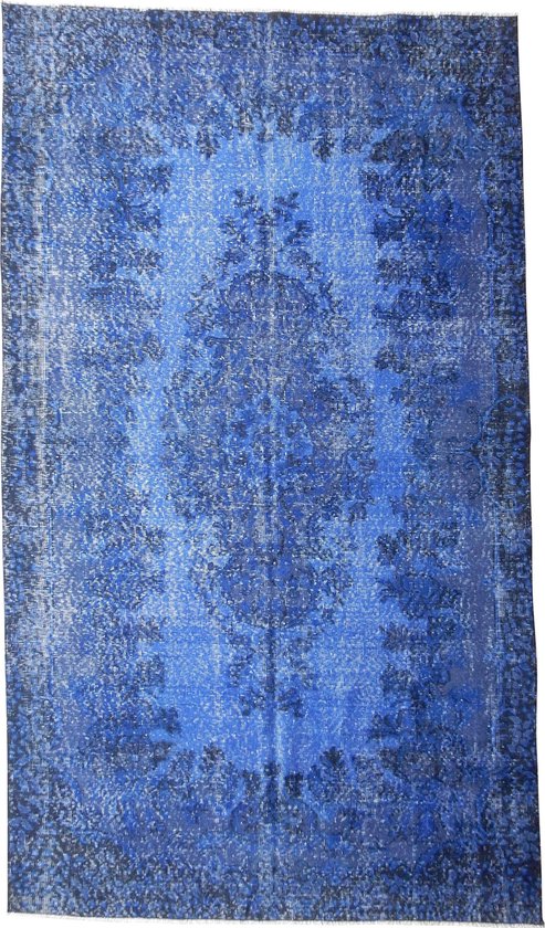 versieren homoseksueel Afname vintage recolored vloerkleed blauw - Afmeting: 298 x 164 | bol.com