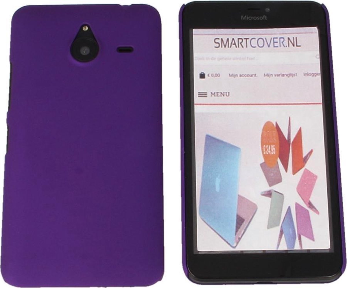 Microsoft Lumia 640 XL Hard Case Hoesje Paars Purple