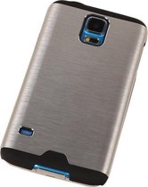 Aluminium Metal Hardcase Samsung Galaxy A3 Zilver - Back Cover Case Bumper Hoesje
