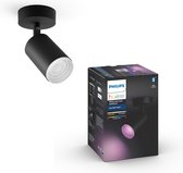 Philips Hue Fugato Opbouwspot - White and Color Ambiance - GU10 - Zwart - 5,7W - Bluetooth