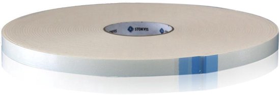 Dubbelzijdig foam tape wit 19mmx25mtr dik 3mm S70300-19 | bol.com