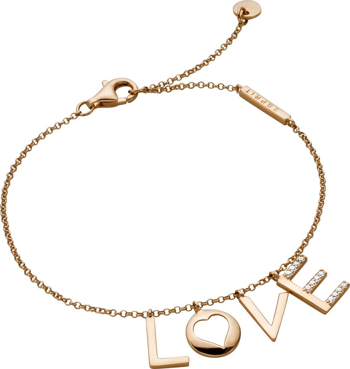 Esprit ESBR00231318 Amory Armband - Zilver roségoudverguld - Rosékleurig