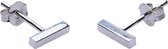 Karma Tubes Square Silver Oorstekers TUB02S