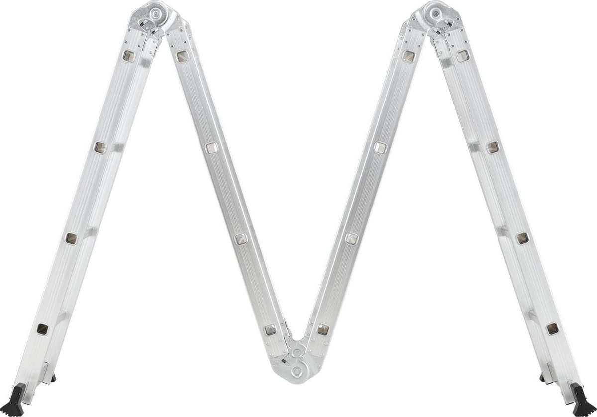 Multifunctionele vouw ladder 6 in 1 - Vouwladder - Ladder - 4,7M – foto 4