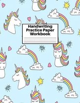 Handwriting Practice Paper Workbook
