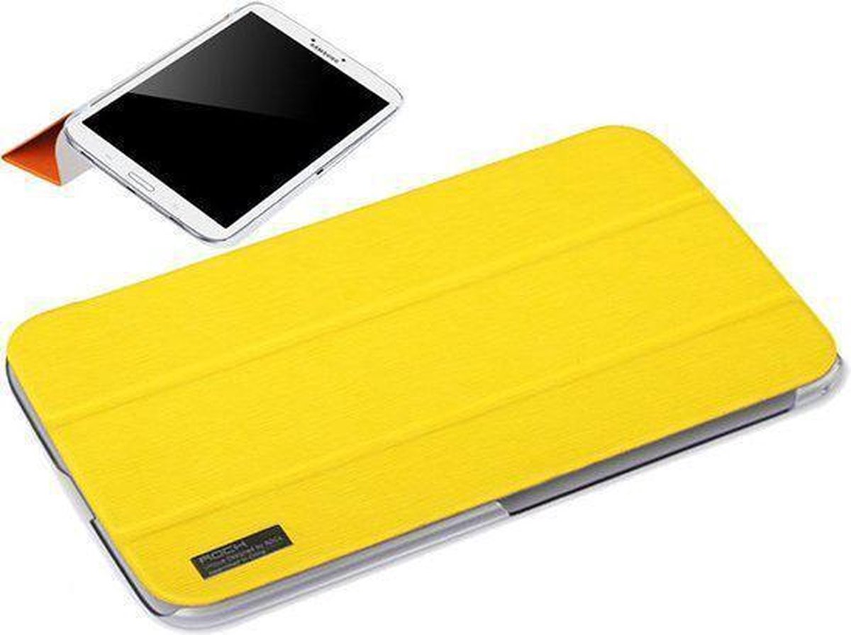 ROCK Leather case voor de Samsung Galaxy Tab 3 7.0 (ELEGANT Serie yellow)
