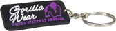 Gorilla Wear Rubber Men Logo - Sleutelhanger