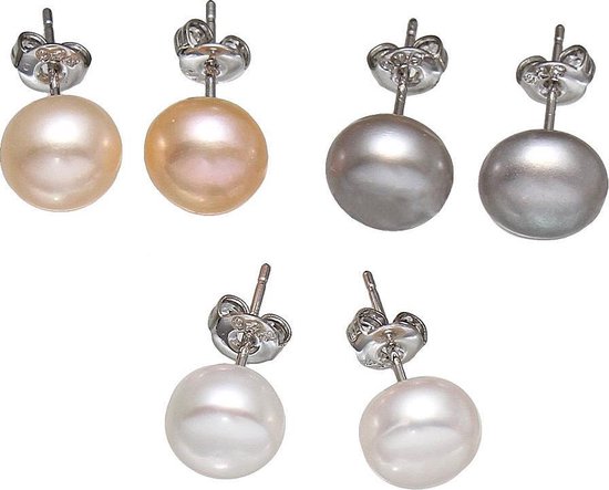 Coffret cadeau boucles d'oreilles perles d'eau douce Mea-Zea-Gea