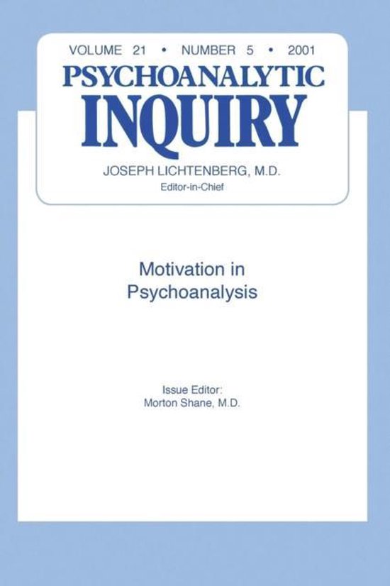 Motivation and Psychoanalysis - cover