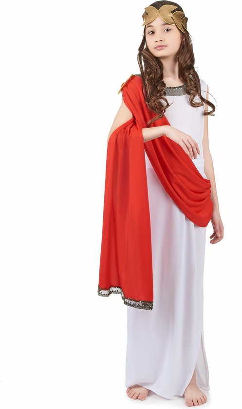 LUCIDA - Romeinse godin kostuum voor meisjes - L 128/140 (10-12 jaar) |  bol.com