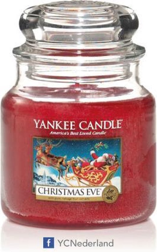 Yankee Candle Medium Jar Geurkaars - Christmas Eve