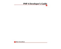 PHP 4 Developer's Guide