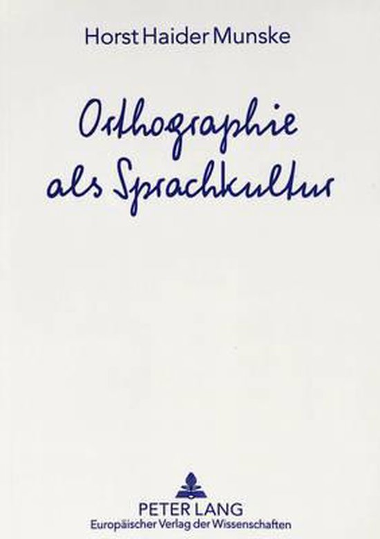 Orthographie ALS Sprachkultur - cover