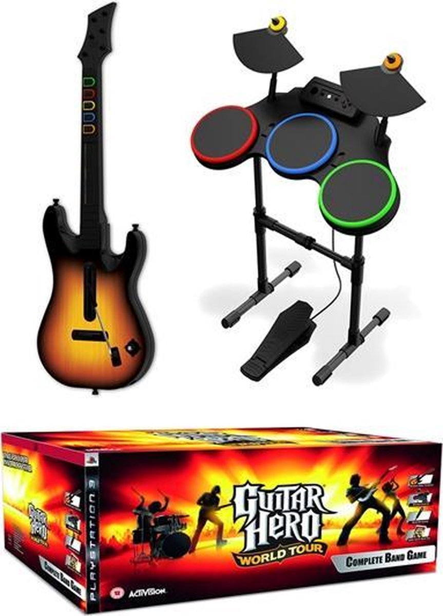 Een computer gebruiken Tegenhanger Graveren Guitar Hero: World Tour - PS3 Super Bundel | Games | bol