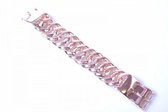 Rosé-Goudkleurige schakelarmband met kleine schakels