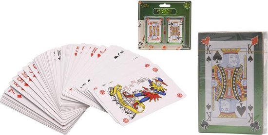 Thumbnail van een extra afbeelding van het spel 6x Pakjes speelkaarten 54 stuks - Poker of casino kaartspellen gelamineerd