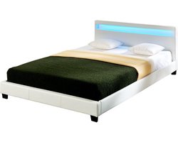 LED - Ledikant Parijs - incl. bedbodem 180x200cm wit