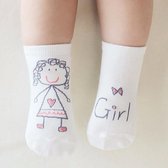Baby sokjes - Babysokjes met anti-slip laagje - Girl - 0-12 maanden - Veilige eerste stapjes