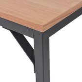 Wandtafel 119x53x79 cm essenhout (incl. vloerviltjes)