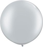Premium Mega Ballonnen 90cm Zilver (2st)