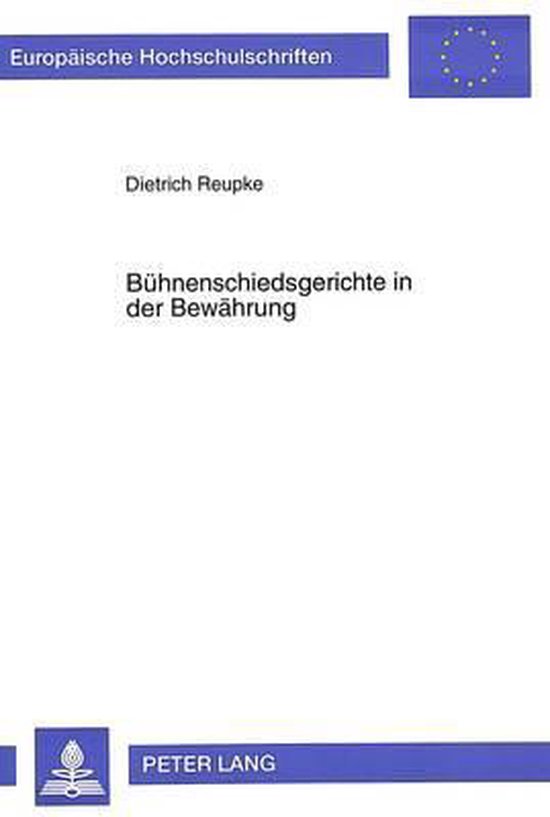 Bühnenschiedsgerichte in der Bewährung - cover