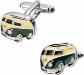 Fako Bijoux® - Boutons de manchette - VW Bus - 15x20mm - Couleur argent