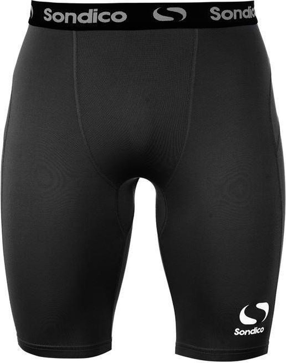 Sondico slidingshort - slidingbroek - Lengte 23 cm - Heren - Zwart/Wit - L