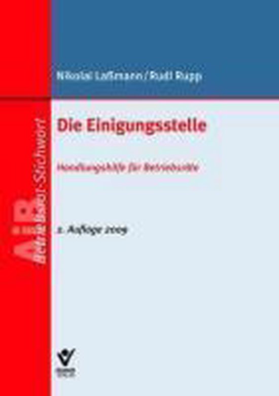 Die Einigungsstelle - cover