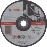 Bosch - Doorslijpschijf recht Expert for Inox AS 46 T INOX BF, 180 mm, 22,23 mm, 2,0 mm