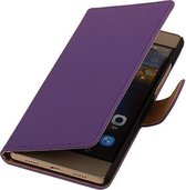 Huawei P8 Lite Effen Booktype Wallet Hoesje Paars