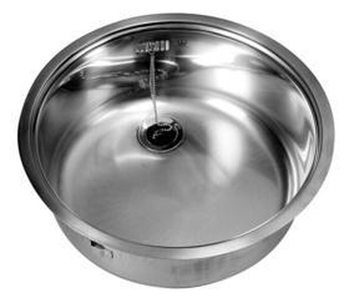 RVS Wastafel met dubbele spoelbak links op maat kopen