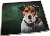 Woondeken plaid Jack Russell hond thema dieren cadeaus kado honden liefhebber