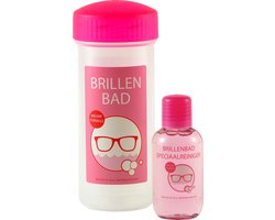 Brillenbad met 1 flesje speciaalreiniger (100ml.)