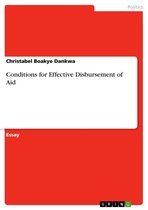 Conditions for Effective Disbursement of Aid