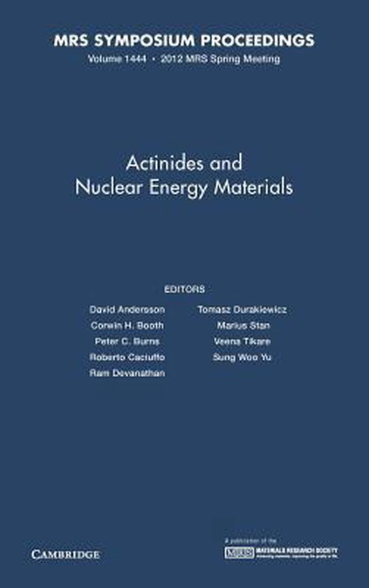 Actinides and Nuclear Energy Materials 9781605114217 David