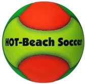 Strandvoetbal HOT Beach mt.5 groen/oranje/geel