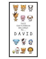 David's Sketchbook: Personalized Animals Sketchbook with Name