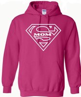 Hippe sweater | hoodie | Super Mom | verjaardag of moederdag | maat Medium