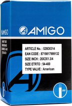 AMIGO Binnenband - 20 inch - ETRTO 54-400 - Autoventiel