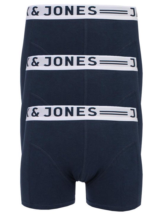 JACK & JONES Jacsense trunks (1-pack) - heren boxer normale lengte - blauw - Maat: L