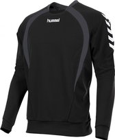 hummel Team Top Round Neck Junior Sporttrui - Zwart - Maat 152